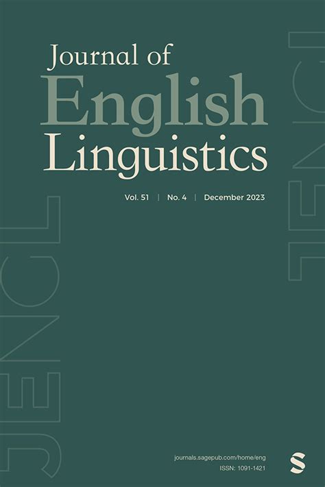 Journal Of English Linguistics All Issues