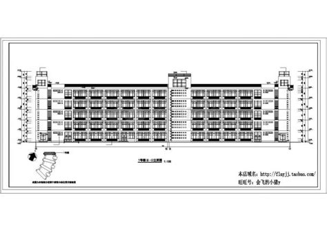 广州市某大学9960平米5层框架结构实训教学楼全套建筑设计cad图纸教育建筑土木在线