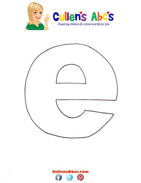 Letter e Lowercase | Free Children's Videos & Activities