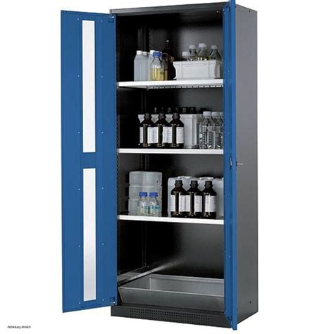 Asecos Chemical Storage Cabinet CS CLASSIC G 81 Cm Height 195 Cm 842 65