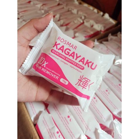 Rosmar Kagayaku Bleaching Whipped Soap 70g Per Piece 10x Instant