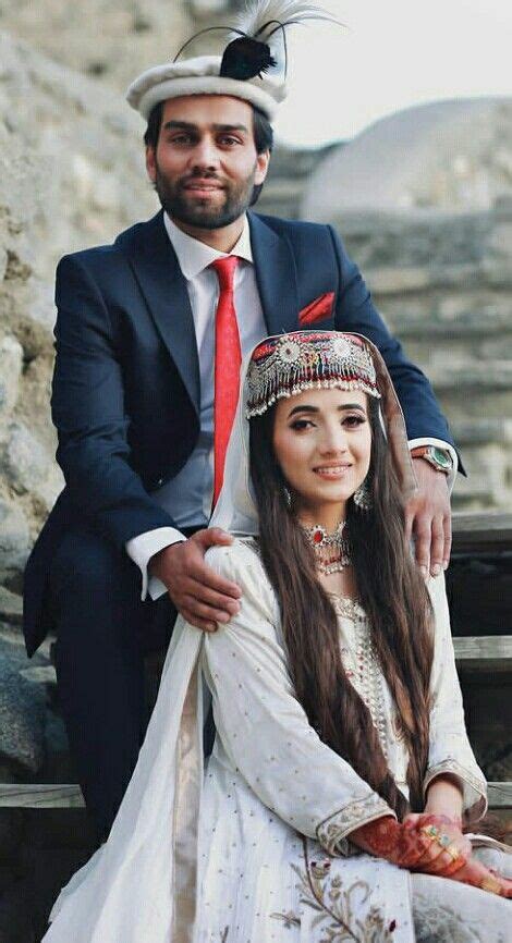 Wedding Couple Shadi Dress Pakol Gilgit Baltistan Wedding Couples