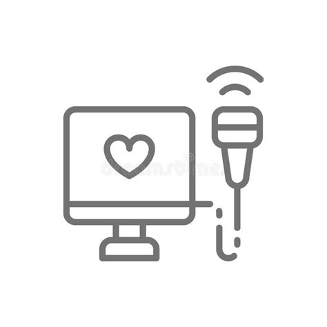 Echocardiogram stock illustration. Illustration of motion - 82869398