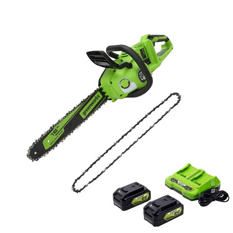 Greenworks Pro Volt Lithium Ion Cordless Chainsaw With