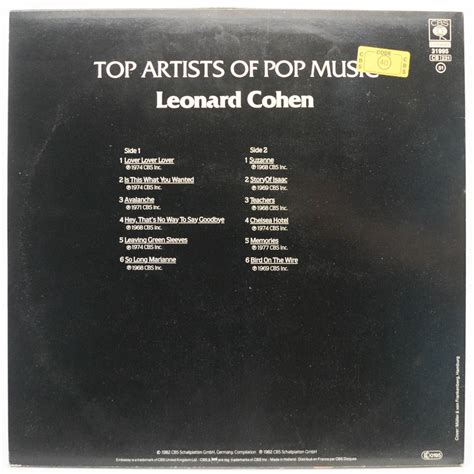 Leonard Cohen Leonard Cohen