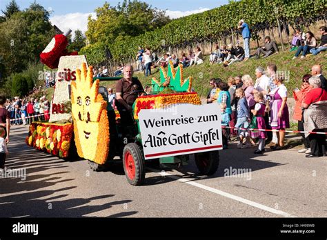 Traditional Wine And Harvest Festival Sasbachwalden Baden Wurttemberg