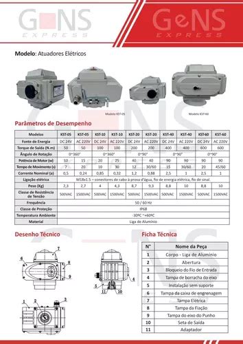 Atuador Rotativo El Trico Kst Nm Vdc Ou Vca R Em