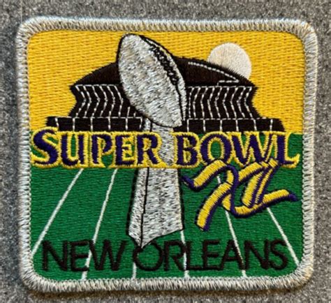 1978 Super Bowl Xii Official Nfl Football Patch Cowboys Broncos Loose