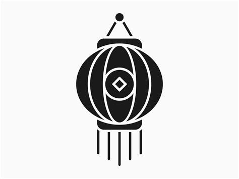 Chinese New Year Icon | Black Fill by Steven Edward Simanjuntak on Dribbble