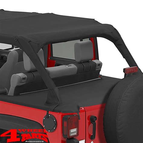 Windjammer Windbreaker Bestop Black Diamond Softtop Jeep Wrangler JK