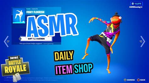 Asmr Fortnite New Fishy Flourish Emote Daily Item Shop 🎮🎧 Relaxing