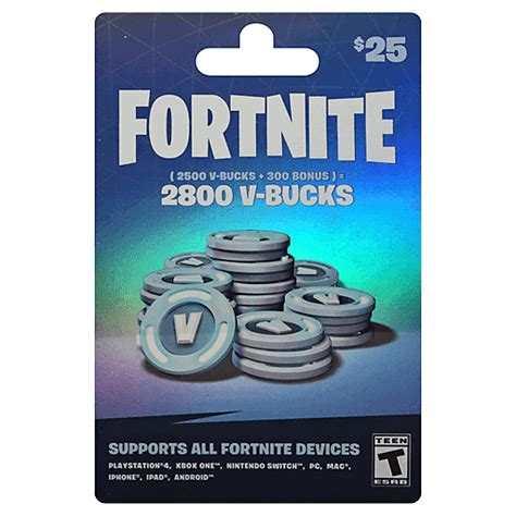 Fortnite 25 2800 V Bucks T Card 1 Ea Shop Rons Supermarket