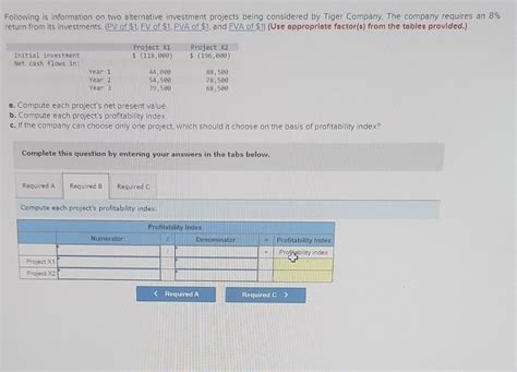 Solved Exerclse 11 10 Algo Net Present Value Unequal Cash Chegg