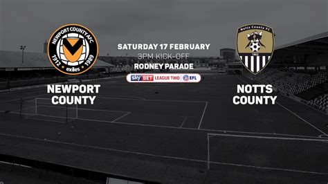 Tickets Newport A News Notts County FC