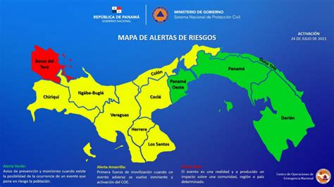 Sinaproc Alertas De Emergencias ¿qué Significan Los Colores Verde