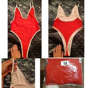 Star Posh Swim Baywatch Babe Sexy Red One Piece Swimsuit Poshmark