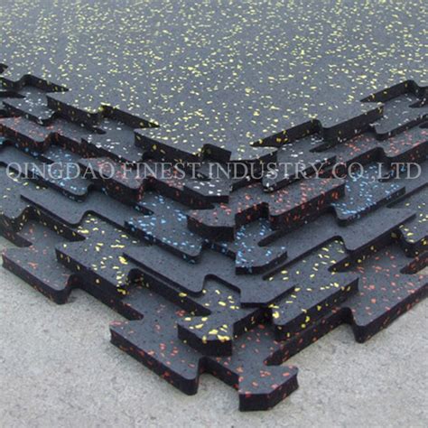 Interlocking High Density Fitness Floorgymnasium Rubber Flooringhome