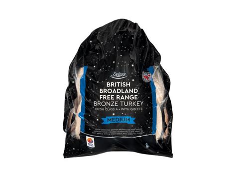 Deluxe Medium British Broadland Free Range Bronze Turkey Lidl Great