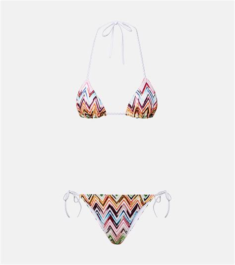 Chevron Bikini In Multicoloured Missoni Mytheresa