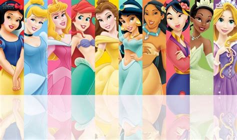 Disney Princesses Snow White Cinderella Aurora Ariel Belle Jasmine