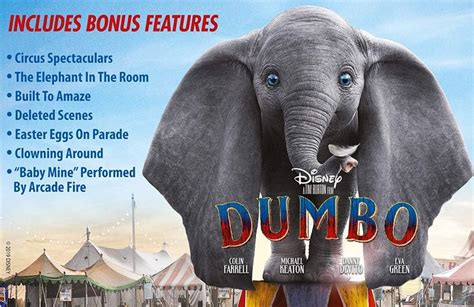 Disney S Dumbo Live Action 3D 2D Blu Ray Dumbo Live Action