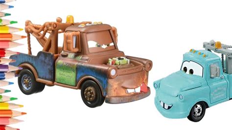 Disney Cars Mater Drawing And Colouring Gadi Wala Cartoon