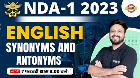 NDA 1 2023 NDA ENGLISH CLASSES SYNONYMS AND ANTONYMS FOR NDA 2023