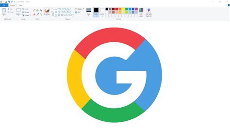 How To Draw Google Go Logo In Ms Paint How To Draw In Computer YouTube