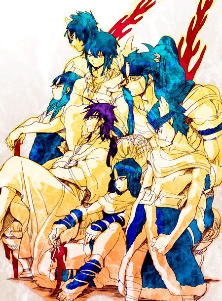 Magi The Labryinth of Magic マギ Hinahoho s family and Sinbad Eight