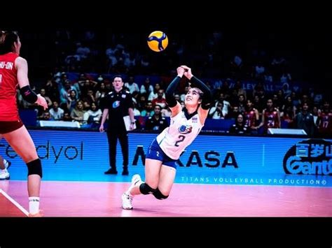 Thailand Vs Poland Crazy Volleyball Long Rallys In Vnl Women