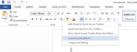 Customizing Ribbons In Office 2013 Ankurm