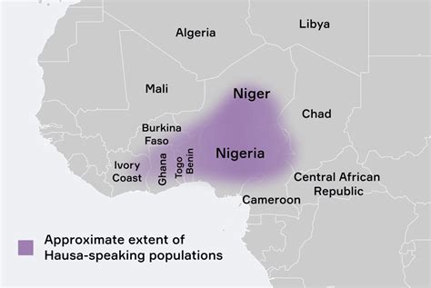 Hausa Language Map