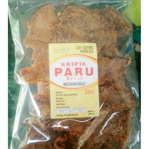 Jual Keripik Paru Sapi Pak Mesran Khas Solo Kemasan 250gr Shopee