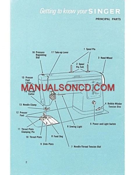 Singer 457 Stylist Sewing Machine Instruction Manual