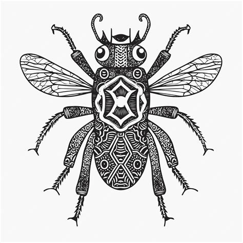 Premium Vector Tribal Beetle Tribal Design With Beetle Object