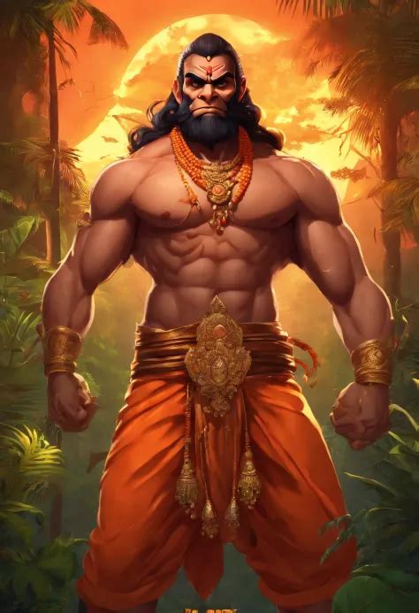 Lord Hanuman A Years Old Man Who Has A Face Of A Monkey Has A Long