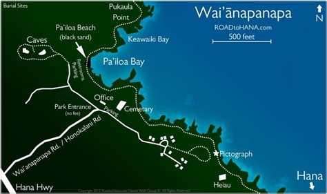 Waianapanapa Park Map - Discover the Wonders of Maui, Hawaii