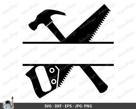 Zaag En Hamer Svg Bouw Vectorzaag Clipart Hamer Hamer Cricut Etsy