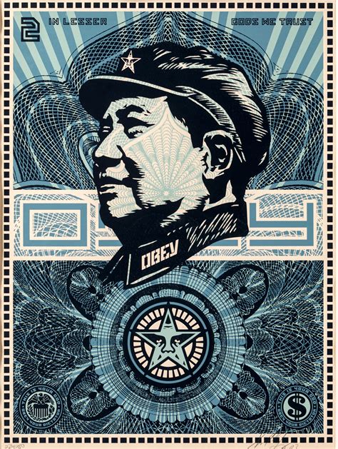 Obey (Charleston, 1970 - ) Mao - in lesser gods we trust 2003