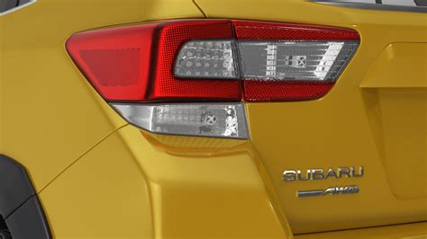 2020 Subaru XV SUV Simple Interior Yellow 3D Model $99 - .3ds .blend ...