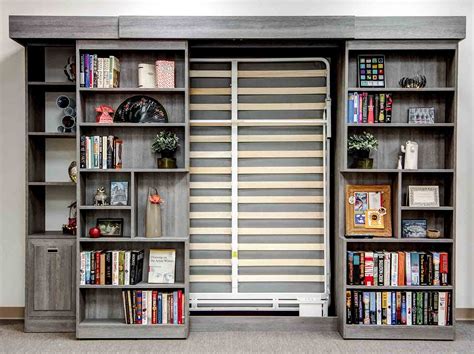 Sliding Bookcase Murphy Bed Plans At Mike Lindquist Blog