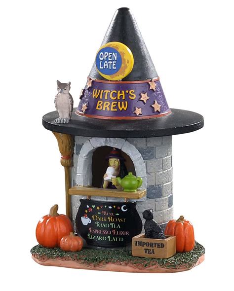 Lemax Spooky Town Witches Brew Coffee Halloween Village Horror