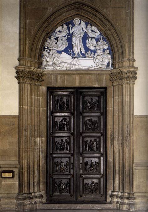 North Sacristy Doors With The Resurrection By Robbia Luca Della