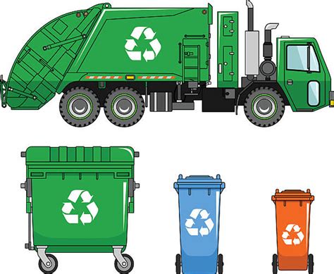 Blue Garbage Truck Clip Art