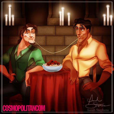 Disney Gay Couples — Disney Princes Fall In Love Kiss