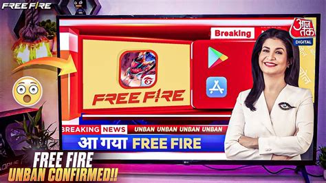 Finally ‼️ Free Fire Unban News On Tv 😍😘 Realtime Youtube Live View