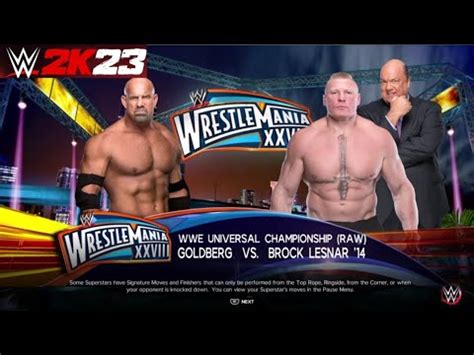 WWE BROCK LESNAR Vs GOLDBERG WWR Universal Championship FULL MATCH WWE