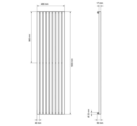 Ecd Germany Radiateur Stella Non Lectrique X Mm Blanc