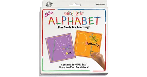 Alphabet Cards Set Wkx Wikki Stix Art Craft Kits