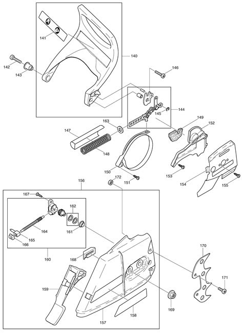 Makita Dcs Petrol Chainsaw Cc Spare Parts Spare Dcs From